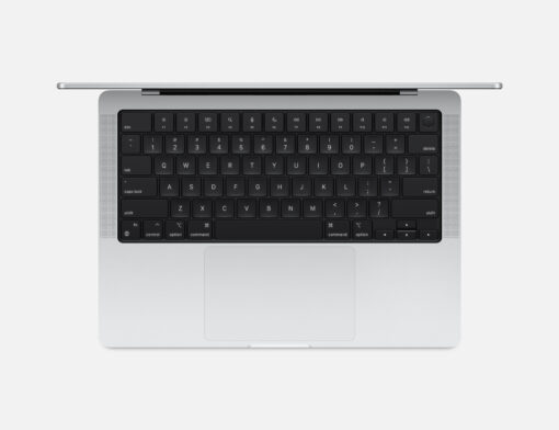 MacBook Pro 14-inch M4 chip Silver overhead